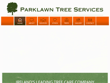 Tablet Screenshot of parklawntreeservices.com